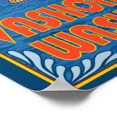 Vrouw Riding Ferry - Vashon Island, Washington Poster (Hoek)