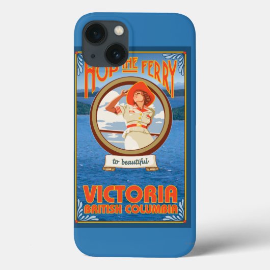 Vrouw Riding Ferry - Victoria, BC Canada Case-Mate iPhone Case (Achterkant)