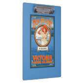 Vrouw Riding Ferry - Victoria, BC Canada Klembord (Rechts)