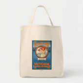Vrouw Riding Ferry - Victoria, BC Canada Tote Bag (Voorkant)