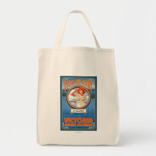 Vrouw Riding Ferry - Victoria, BC Canada Tote Bag