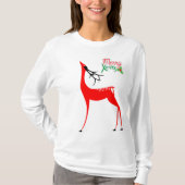 Vrouw Rindedarshirt van Merry Xmas T-shirt (Voorkant)