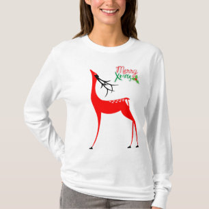 Vrouw Rindedarshirt van Merry Xmas T-shirt