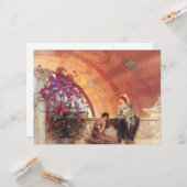 Vrouw Rivals (door Sir Lawrence Alma-Tadema) Kaart (Voorkant / Achterkant in situ)