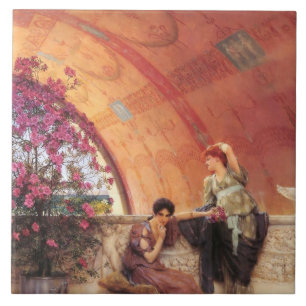 Vrouw Rivals (door Sir Lawrence Alma-Tadema) Tegeltje