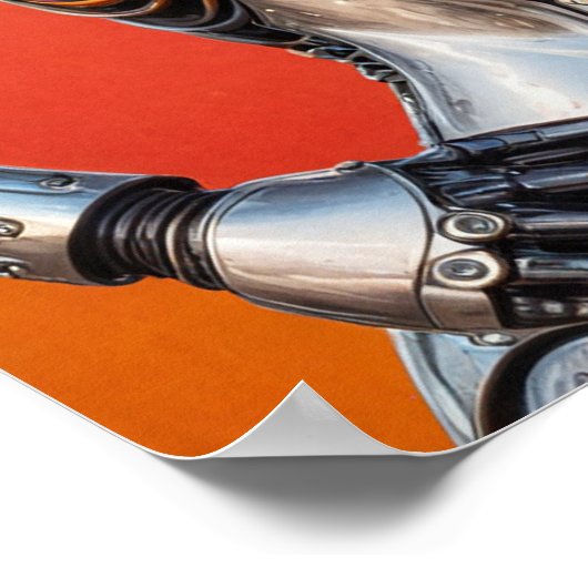 Vrouw Robots in Liefde Poster (Hoek)