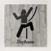 Vrouw Rock cliber Jigzaag Puzzle Legpuzzel (Verticaal)