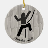 Vrouw Rock cliber Ornament (Voorkant)