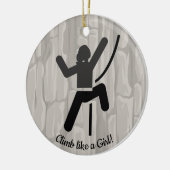Vrouw Rock cliber Ornament (Links)