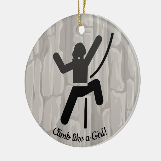 Vrouw Rock cliber Ornament (Links)