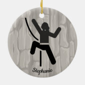 Vrouw Rock cliber Ornament (Achterkant)