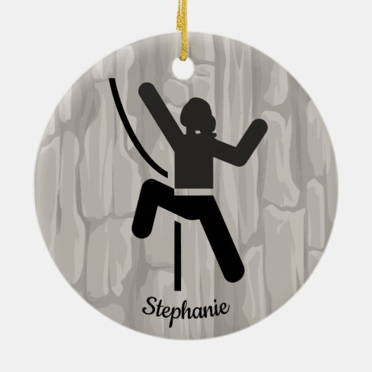 Vrouw Rock cliber Ornament (Achterkant)