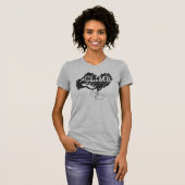 Vrouw Rock Climber Climbing Heart T-shirt (Voorkant volledig)