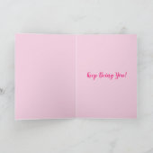 Vrouw Rode Roos Bloemige Beterschap Kaart (Binnen)