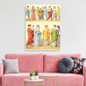 Vrouw Roman Dress Canvas Afdruk (Insitu (Woonkamer))