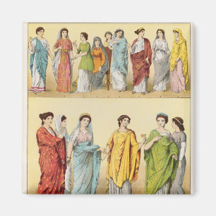 Vrouw Roman Dress Magneet