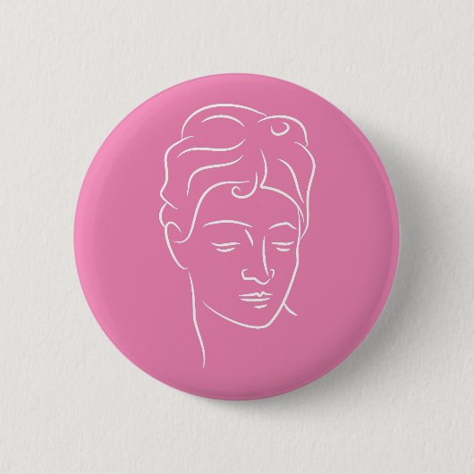 Vrouw Ronde Button 5,7 Cm (Voorkant)