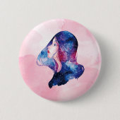 Vrouw Ronde Button 5,7 Cm (Voorkant)