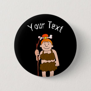 Vrouw Ronde Button 5,7 Cm