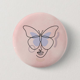 Vrouw Ronde Button 5,7 Cm