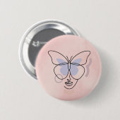 Vrouw Ronde Button 5,7 Cm (Voorkant /achterkant)