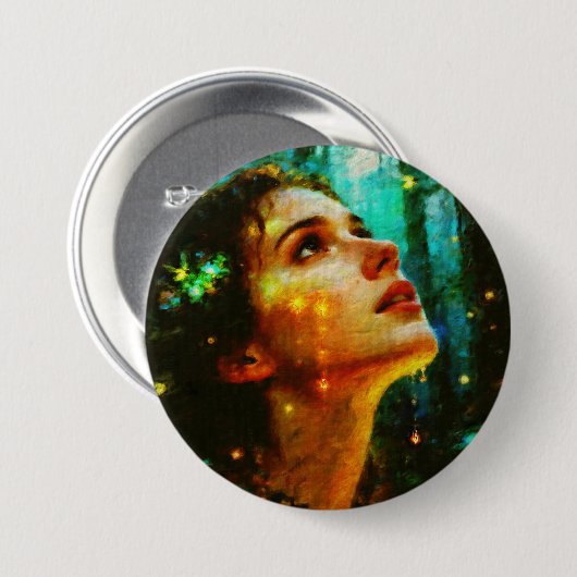 vrouw ronde button 7,6 cm (Voorkant /achterkant)