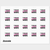 vrouw ronde sticker (Vel)