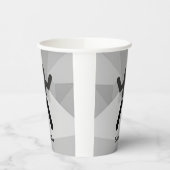 Vrouw-rotsklimmer Papieren Bekers (Links)