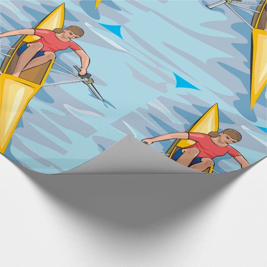 Vrouw Rower Cadeaupapier