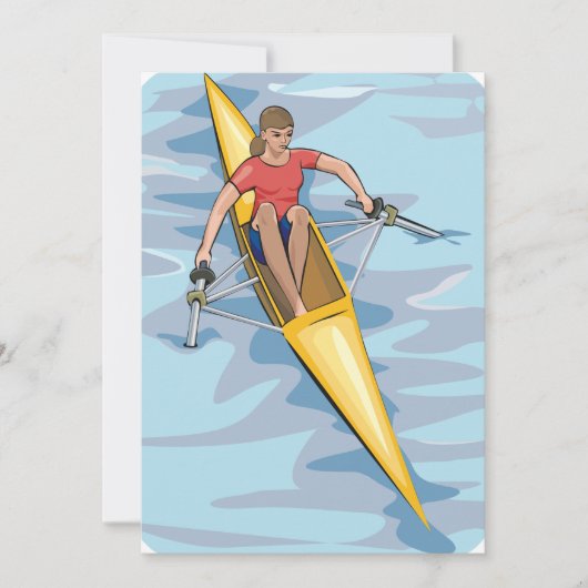 Vrouw Rower Kaart (Voorkant)