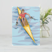 Vrouw Rower Kaart (Staand voorkant)