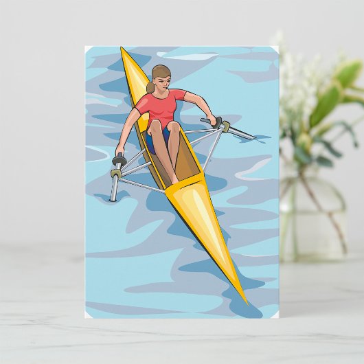 Vrouw Rower Kaart