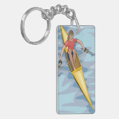 Vrouw Rower Sleutelhanger (Voorkant Links)