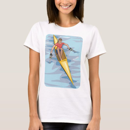 Vrouw Rower T-shirt (Voorkant)