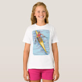 Vrouw Rower T-shirt (Voorkant volledig)