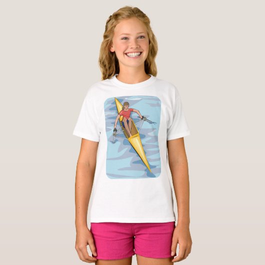 Vrouw Rower T-shirt (Voorkant volledig)