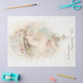  Vrouw Roze Rose Valentijn Decoupage Craft Tissuepapier (Craft)