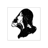 Vrouw Rubberstempel (Afrduk)