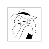 Vrouw Rubberstempel (Afrduk)