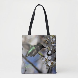 Vrouw Ruby Throated Hummingbird Tote Bag