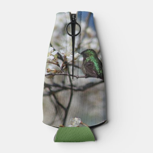 Vrouw Ruby Throated kolibrie Flesjeskoeler (Achterkant)