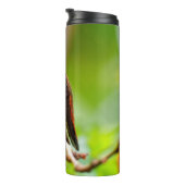 Vrouw Rufous Hummingbird on the Plum Tree Thermosbeker (Geroteerd rechts)