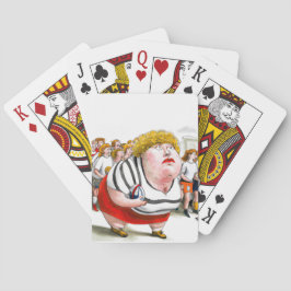 Vrouw Rugby Player - Spelkaarten Pokerkaarten