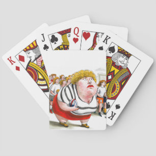 Vrouw Rugby Player - Spelkaarten Pokerkaarten