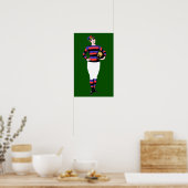 Vrouw Rugby - Rugby Art Print (Keuken)
