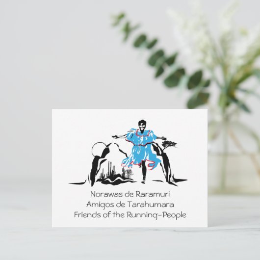 Vrouw Runner, Briefkaart (Staand voorkant)