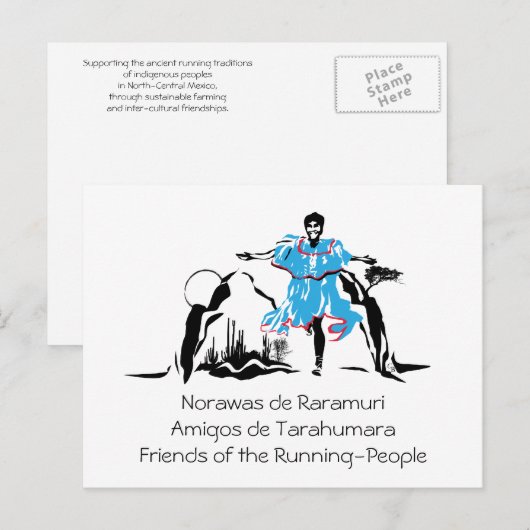 Vrouw Runner, Briefkaart (Voorkant / Achterkant)
