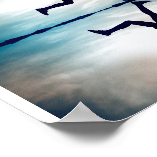 Vrouw runner poster (Hoek)