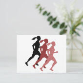 Vrouw Runners Briefkaart (Staand voorkant)
