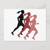Vrouw Runners Briefkaart (Voorkant)